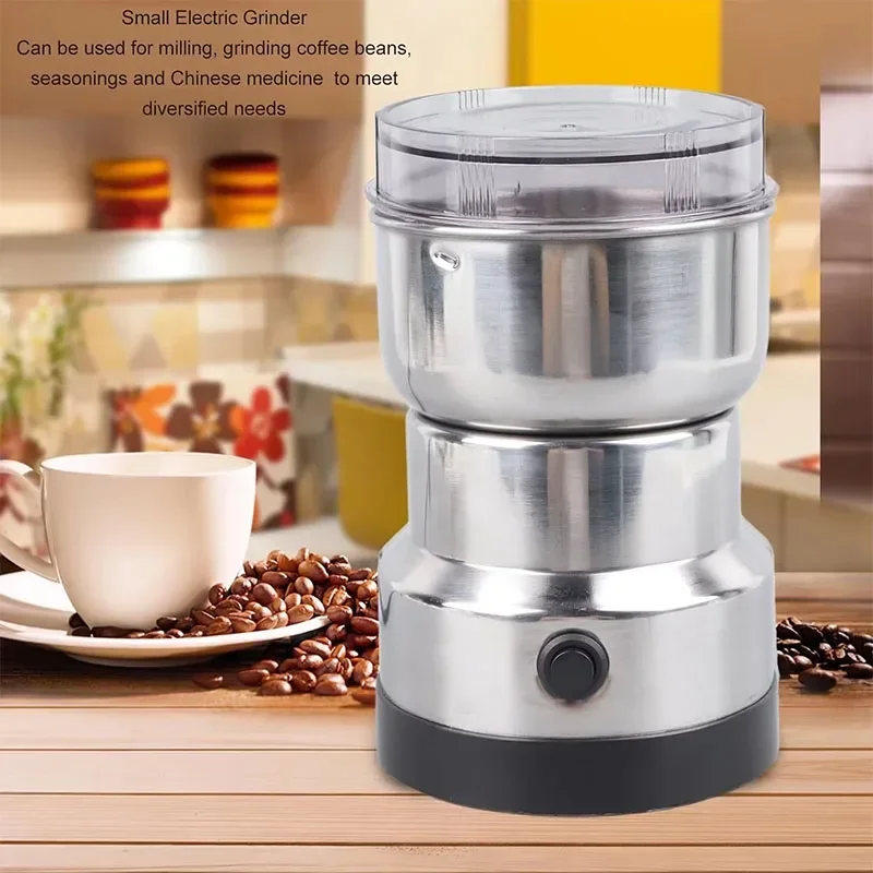 Coffee Bean Grinder Electric - EU Kitchen Multifunctional 4 Blade Home