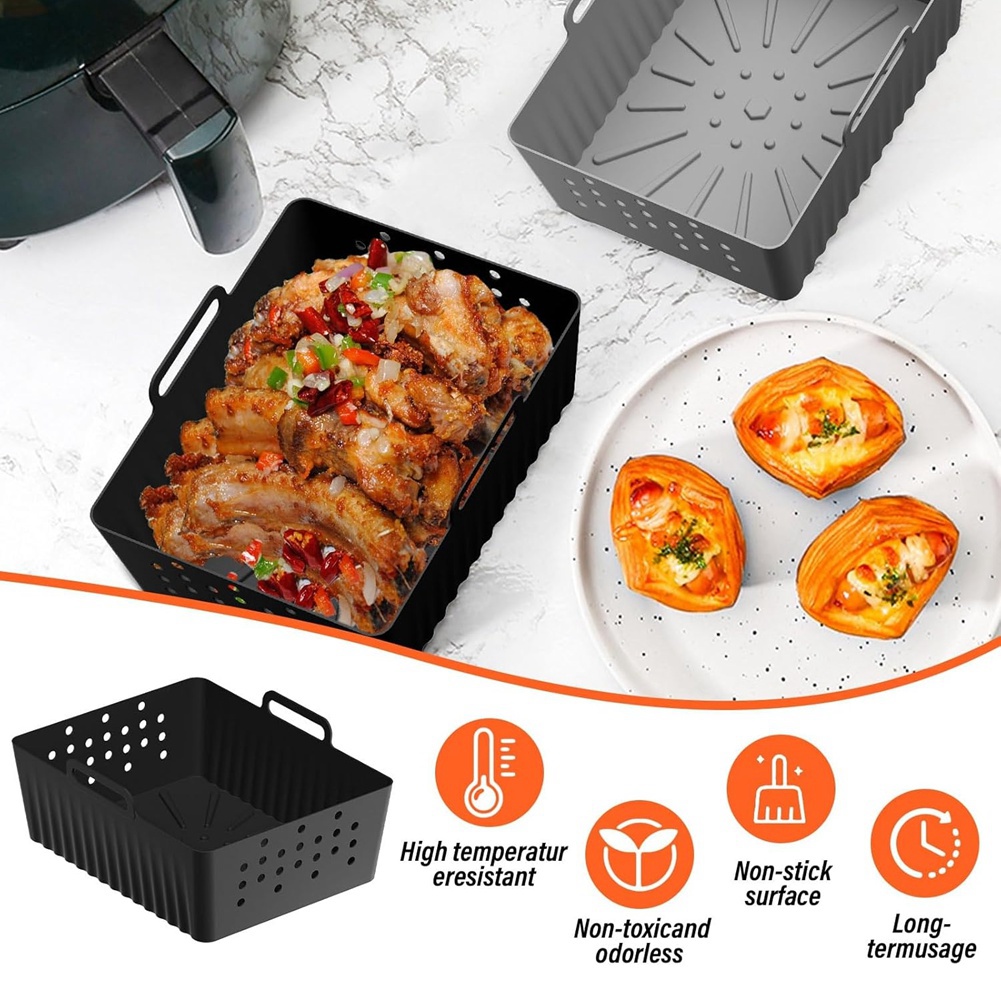 NEW HOT In Stock-2PCS Air Frye - Air Fryer Silicone Pot Liner review and price