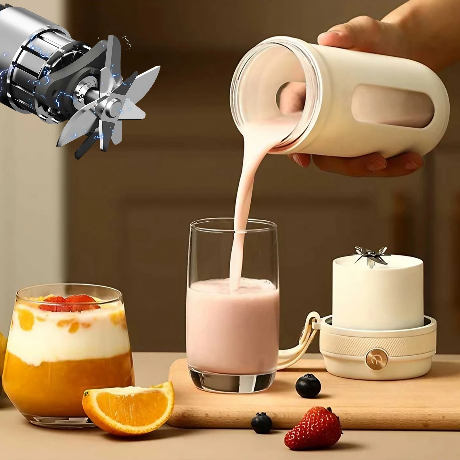 USB Rechargeable Electric Juic - Portable Blender Usb Rechargeable review and price