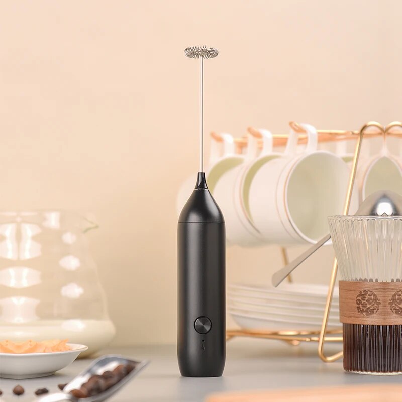 Electric Milk Frother Coffee F - Portable Blender Usb Rechargeable review and price
