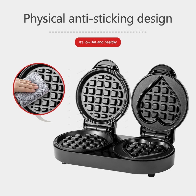 110V Double Plate Waffle Maker - Mini Waffle Maker Machine review and price