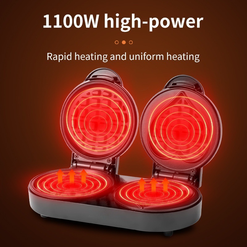 110V Double Plate Waffle Maker - Mini Waffle Maker Machine review and price
