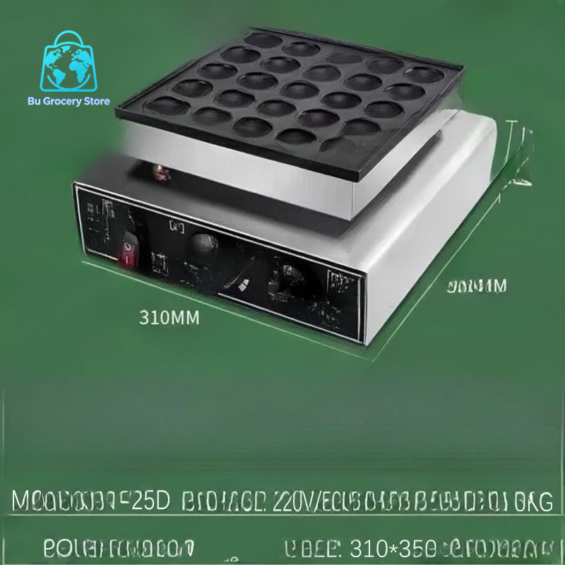 25 Holes Heart Shaped Mini Dut - Mini Waffle Maker Machine review and price